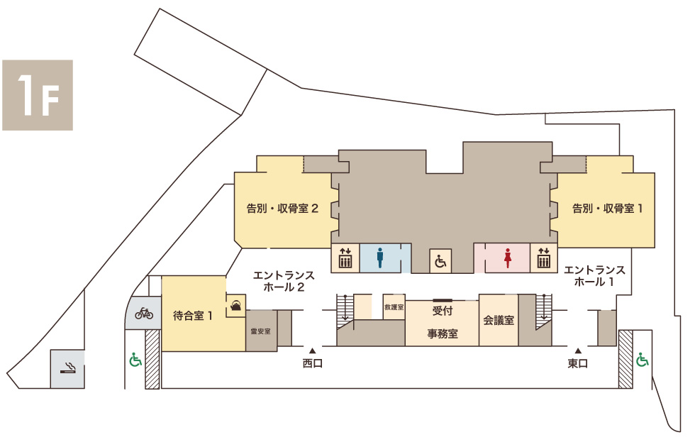 フロア案内図 1F